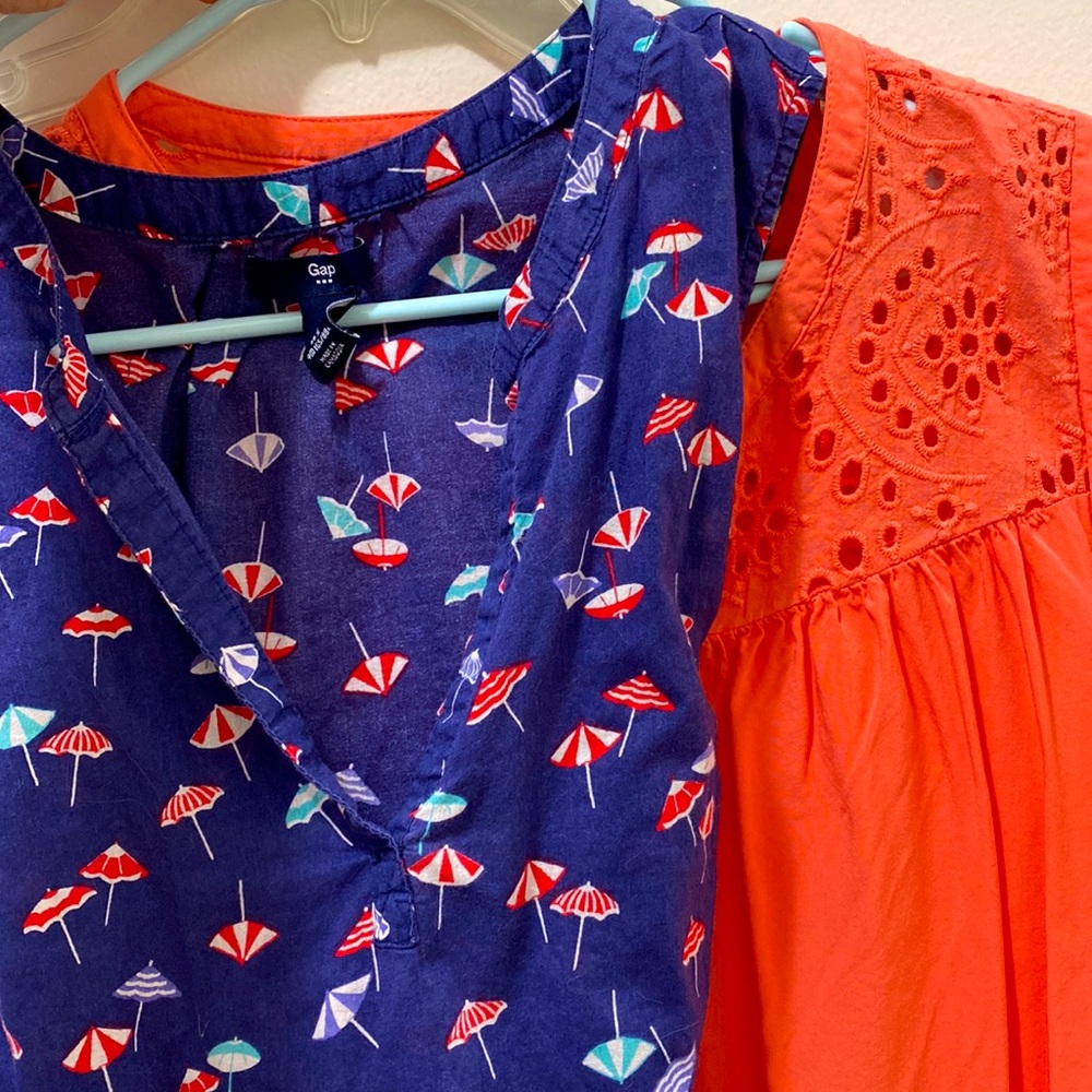 Bundle of 2 Summery Sleeveless Tops Size S